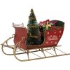 Clayre & Eef 6Y5870 Decoratieve Sleet 30x15x22 cm Rood Goudkleurig