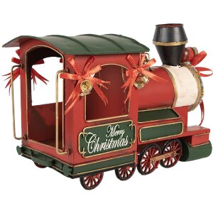 Clayre & Eef 6Y5871 Decoratie Locomotief 35x16x22 cm Rood