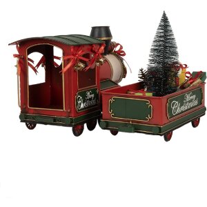 Clayre & Eef 6Y5871 Decoratie Locomotief 35x16x22 cm Rood