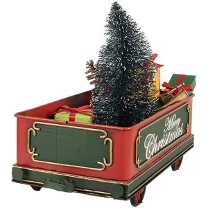 Clayre & Eef 6Y5872 Decoratieve Wagon 31x15x25 cm Rood
