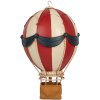 Clayre & Eef 6Y5874 Decoratie Heteluchtballon Ø 26x42 cm Rood & Beige