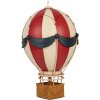 Clayre & Eef 6Y5874 Decoratie Heteluchtballon Ø 26x42 cm Rood & Beige