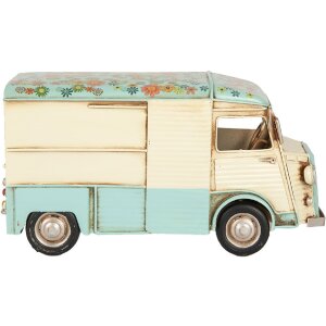 Clayre & Eef 6Y5877 Decoratie Foodtruck 26x14x14 cm Beige Blauw