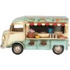 Clayre & Eef 6Y5877 Decoratie Foodtruck 26x14x14 cm Beige Blauw
