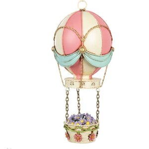 Clayre & Eef 6Y5878 Decoratie Heteluchtballon Ø 14x29 cm Roze Beige