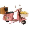 Clayre & Eef 6Y5879 Model Motorroller 12x6x8 cm Roze Beige