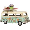 Clayre & Eef 6Y5880 Modelbus 17x7x11 cm Blauw Beige