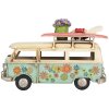 Clayre & Eef 6Y5880 Modelbus 17x7x11 cm Blauw Beige