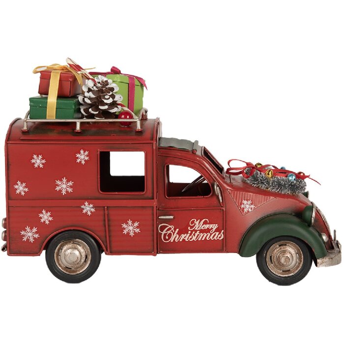 Clayre & Eef 6Y5881 Decoratie Auto Rood 26x11x17 cm
