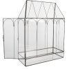 Clayre & Eef 5GL0022 Decoratie Mini Kas 35x15x46 cm Zwart Transparant