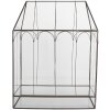 Clayre & Eef 5GL0022 Decoratie Mini Kas 35x15x46 cm Zwart Transparant