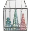 Clayre & Eef 5GL0022 Decoratie Mini Kas 35x15x46 cm Zwart Transparant