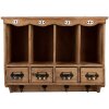 Clayre & Eef 5H0745 Wandkast 53x16x42 cm bruin