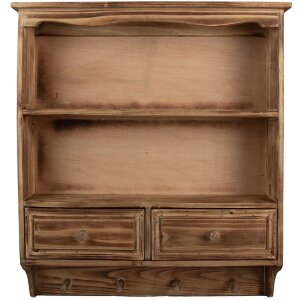 Clayre & Eef 5H0746 Wandkast 56x13x60 cm Bruin Hout...