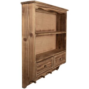 Clayre & Eef 5H0746 Wandkast 56x13x60 cm Bruin Hout...