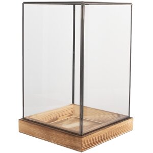 Clayre & Eef 6GL5364 Decoratie Mini Broeikas 19x19x30 cm