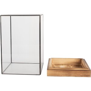 Clayre & Eef 6GL5364 Decoratie Mini Broeikas 19x19x30 cm