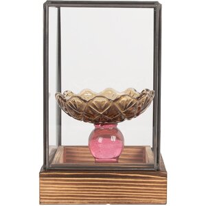 Clayre & Eef 6GL5366 Decoratie Mini Kas 12x12x19 cm