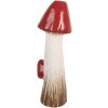 Clayre & Eef 6TE0578 Decoratieve paddenstoel 16x14x41 cm Wit en Rood