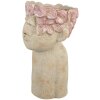 Clayre & Eef 6TE0584L Bloempot 20x19x31 cm Beige Roze