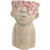 Clayre & Eef 6TE0584M Bloempot 16x15x25 cm Beige Rood