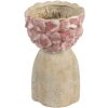 Clayre & Eef 6TE0584M Bloempot 16x15x25 cm Beige Rood