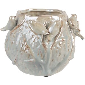 Clayre & Eef 6TE0587 Bloempot 22x21x17 cm Groen Grijs