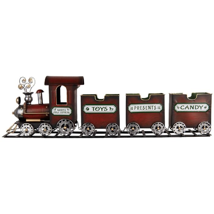 Clayre & Eef 5Y1298 Decoratieve Trein 95x19x28 cm