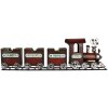Clayre & Eef 5Y1298 Decoratieve Trein 95x19x28 cm