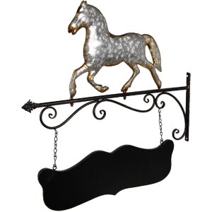 Clayre & Eef 5Y1312 Ophangbord Paard 66x3x67 cm
