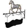 Clayre & Eef 5Y1312 Ophangbord Paard 66x3x67 cm