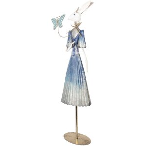 Clayre & Eef 5Y1350 Decoratie Konijn 26x12x73 cm