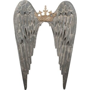 Clayre & Eef 5Y1367 Wanddecoratie Vleugels 46x4x65 cm...
