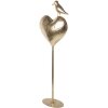 Clayre & Eef 5Y1373 Decoratie Hart 24x11x68 cm Goudkleurig