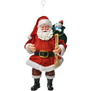 Clayre & Eef 66246 Decoratiehanger Kerstman 10x6x17 cm
