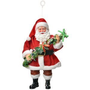 Clayre & Eef 66248 Decoratiehanger Kerstman 10x6x17 cm