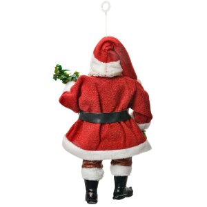 Clayre & Eef 66248 Decoratiehanger Kerstman 10x6x17 cm