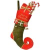 Clayre & Eef 66252 Decoratieve Kerststrump 24x7x46 cm Rot en Groen