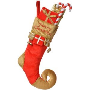 Clayre & Eef 66253 Decoratieve Kerstsok 24x7x46 cm...