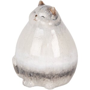 Clayre & Eef 6CE2131 Decoratie Kat 14x13x18 cm Grijs