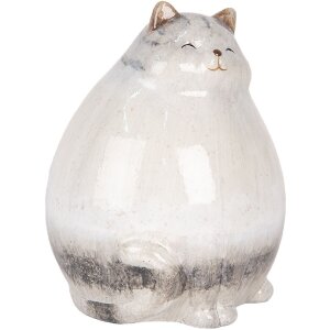 Clayre & Eef 6CE2131 Decoratie Kat 14x13x18 cm Grijs