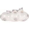 Clayre & Eef 6CE2132 Bloempot Kat Grijs 27x16x10 cm