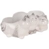 Clayre & Eef 6CE2132 Bloempot Kat Grijs 27x16x10 cm