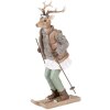 Clayre & Eef 6PR5529 Decoratie Hert 16x11x31 cm Bruin & Grijs