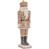 Clayre & Eef 6PR5532 Decoratie Notenkraker 6x5x18 cm Bruin en Wit