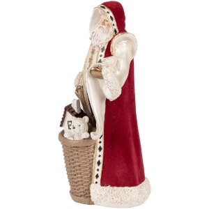 Clayre & Eef 6PR5536 Decoratie Kerstman Beige Rood...