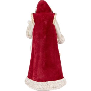 Clayre & Eef 6PR5536 Decoratie Kerstman Beige Rood 15x14x29 cm