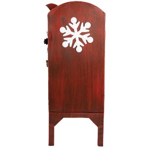 Clayre & Eef 6Y5807 Brievenbus 27x21x53 cm Rood