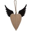 Clayre & Eef Decoratiehanger Hart 17x3x20 cm