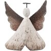Clayre & Eef Decoratie Engel 8x3x9 cm Wit Bruin 6H2416S